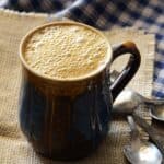 mug of hot butternut squash butterscotch latte