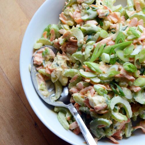 blue cheese celery slaw recipe featured image