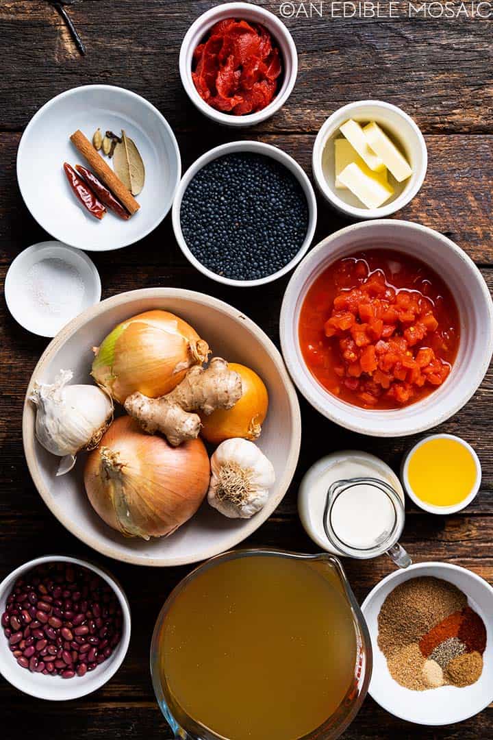 dal makhani ingredients