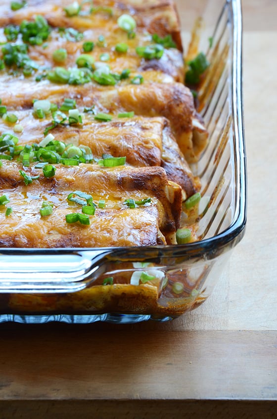 Chicken, Corn, and Bell Pepper Enchiladas 2