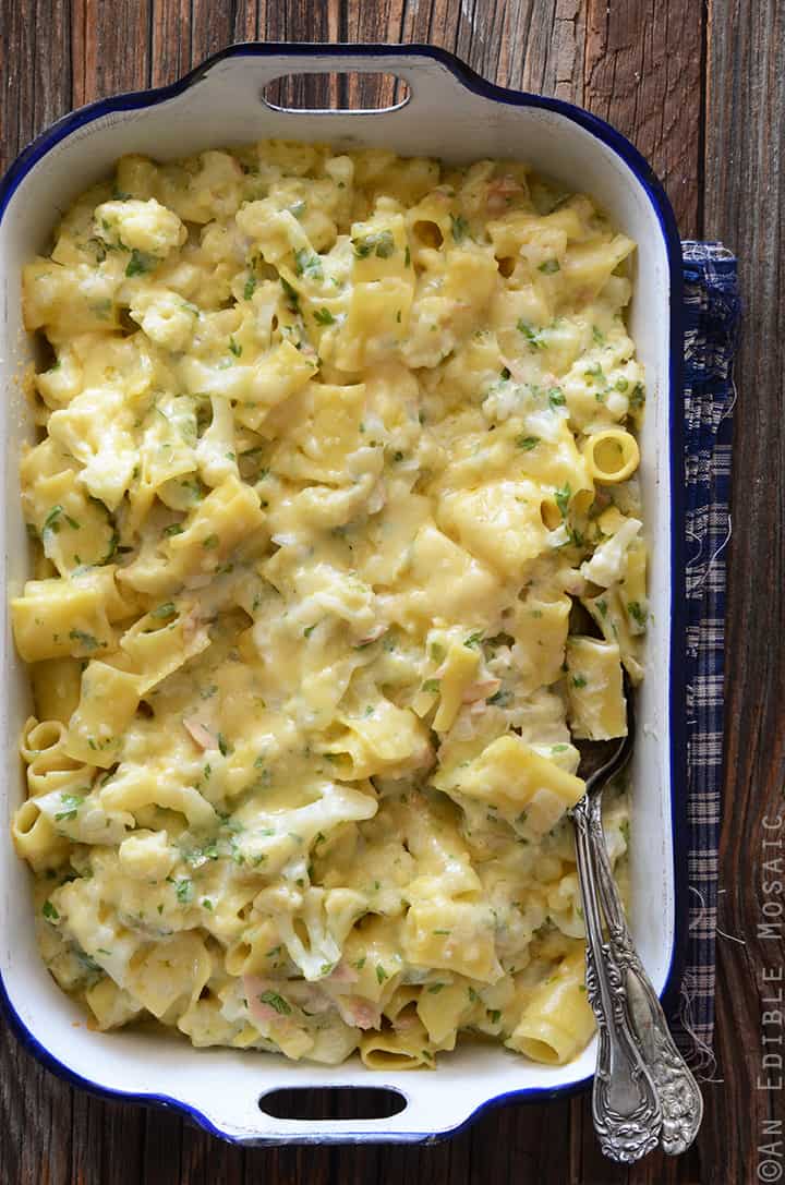 Mac and Cheese with Cauliflower, Tuna, and Egyptian Roumy Cheese 1