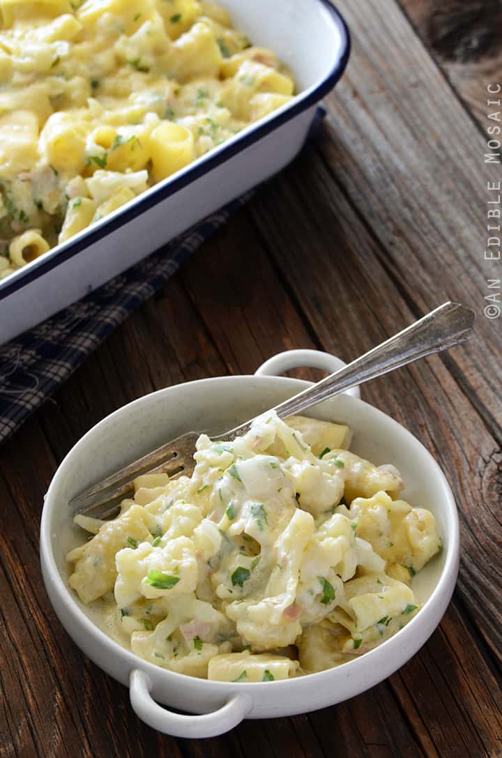 Mac and Cheese with Cauliflower, Tuna, and Egyptian Roumy Cheese 2