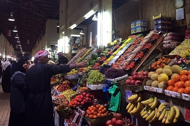 Produce Stand at Souk Al Mubarakiya