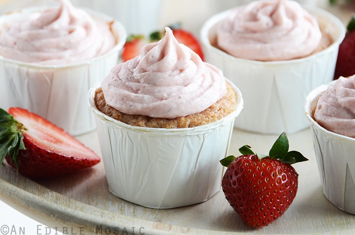 Fresh Strawberry Cupcakes with Fresh Strawberry Frosting 2