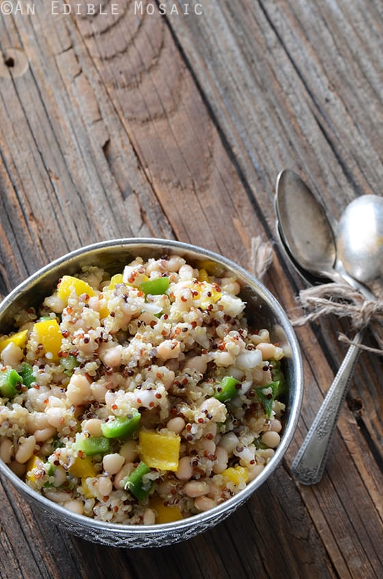 Tri-Color Quinoa, White Bean, and Bell Pepper Salad 2