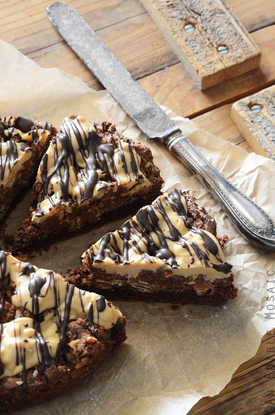 Loaded Kit Kat Peanut Butter Brownies 2