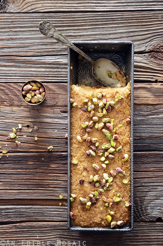 Middle Eastern Tahini, Date, and Cardamom Bulgur Wheat Breakfast Bake