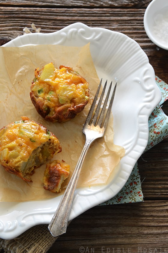 Mini Potato Frittatas with Cheddar and Scallion 2