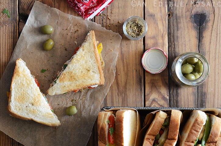 Za’atar-Spiced Chicken and Bell Pepper Sandwiches with Labneh 3