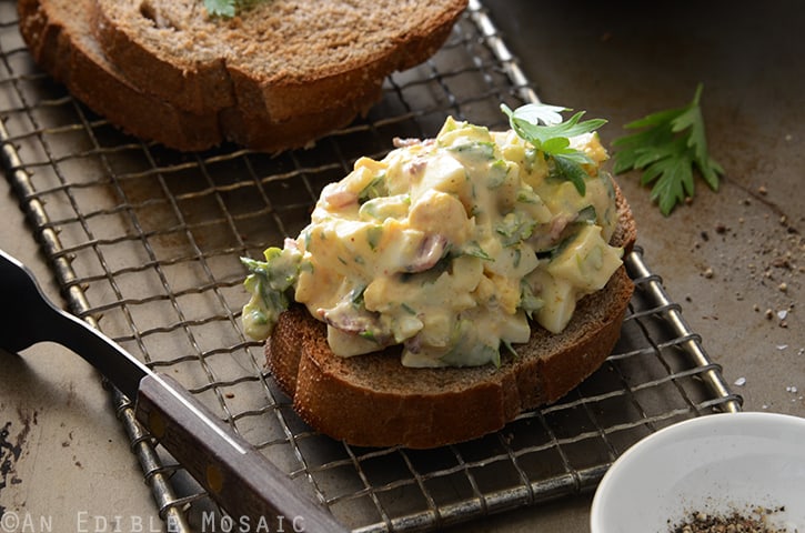 Egg Salad with Bacon and Creamy Honey Mustard Dressing 4