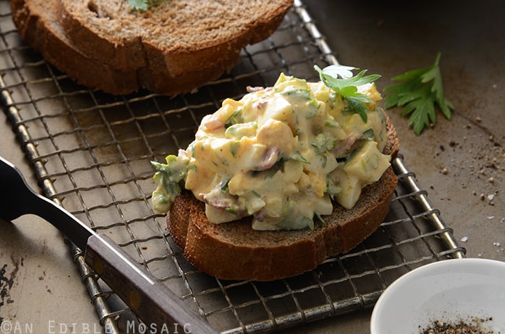 Egg Salad with Bacon and Creamy Honey Mustard Dressing 4