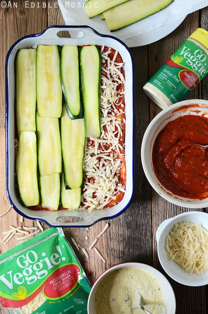 No-Noodle Zucchini Lasagna Ingredients