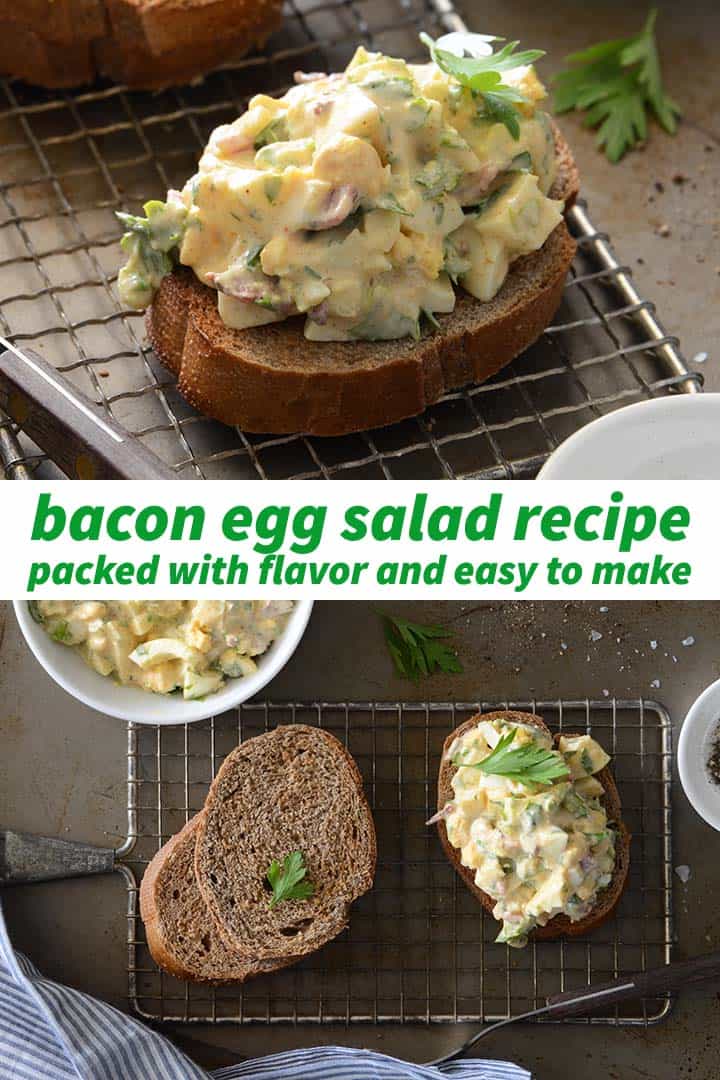 Bacon Egg Salad Recipe Pin