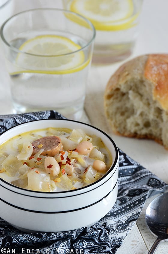 Cabbage, White Bean, and Sausage Soup 2