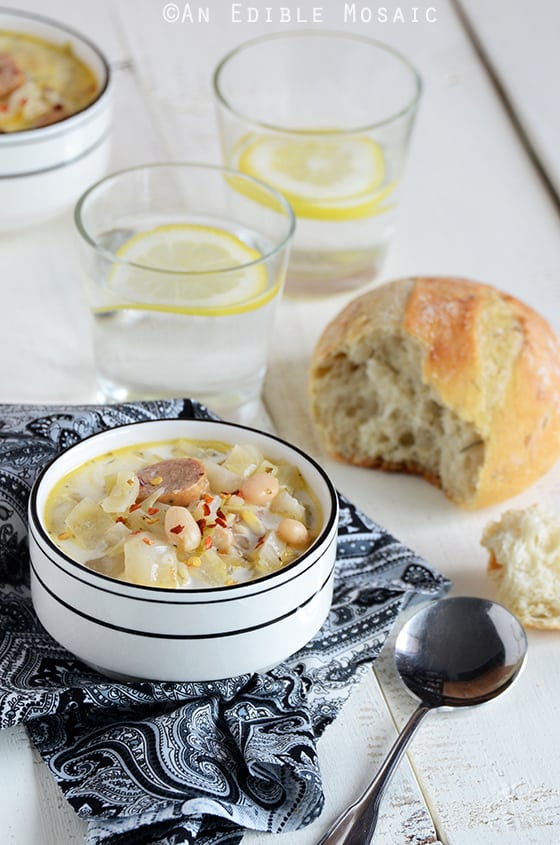 Cabbage, White Bean, and Sausage Soup 3