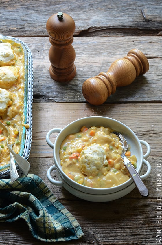 Cheesy Chicken Vegetable Cobbler 2