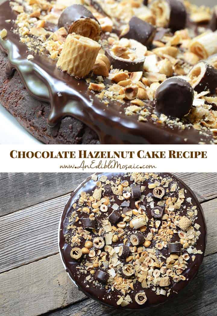 Chocolate Hazelnut Cake Recipe Pin