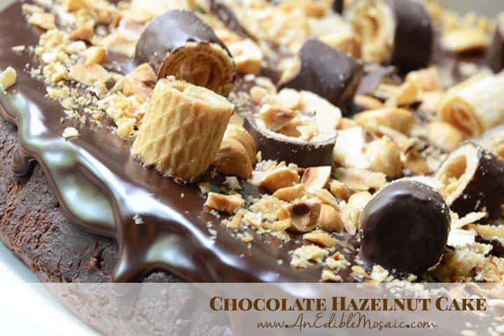 Chocolate Hazelnut Cake with Description