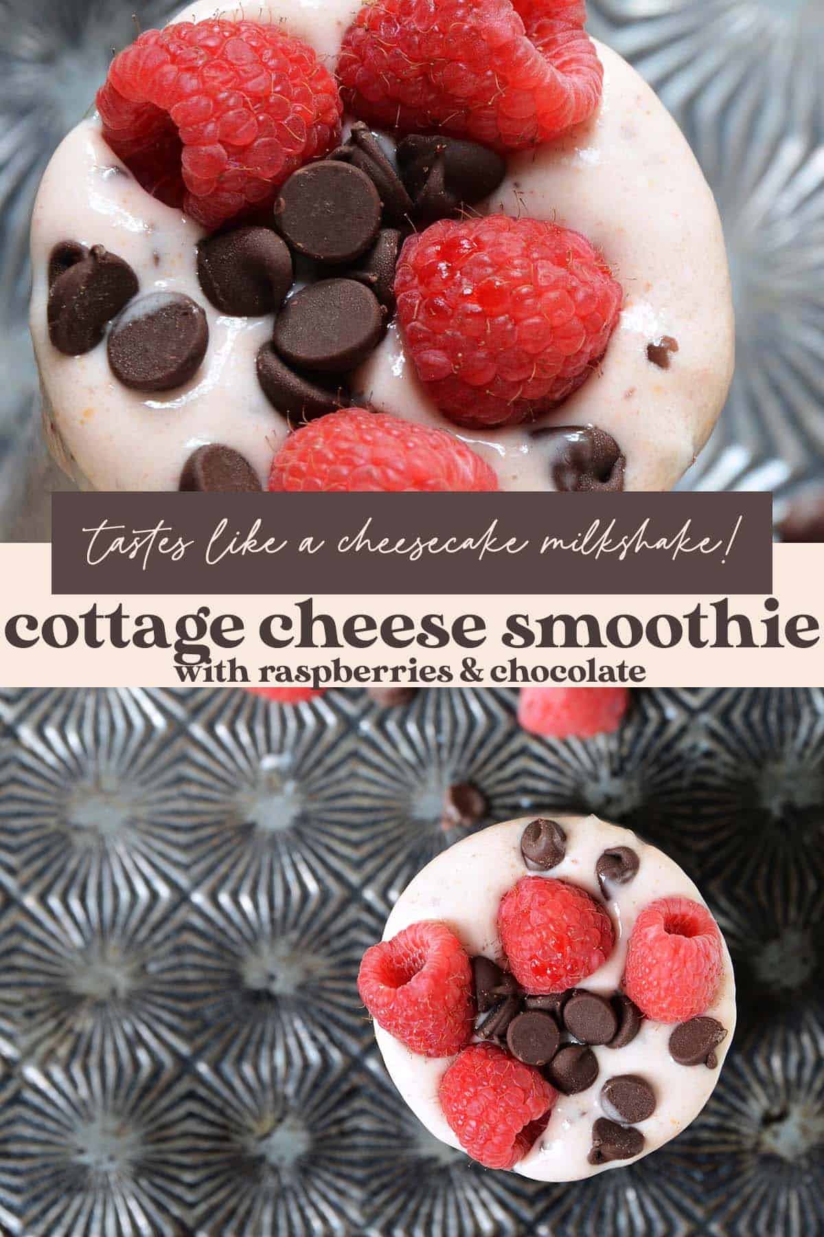 cottage cheese smoothie recipe pin