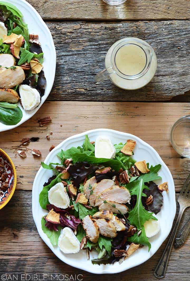 fall chicken salad with apple