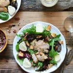 marinated chicken salad with apple featured image