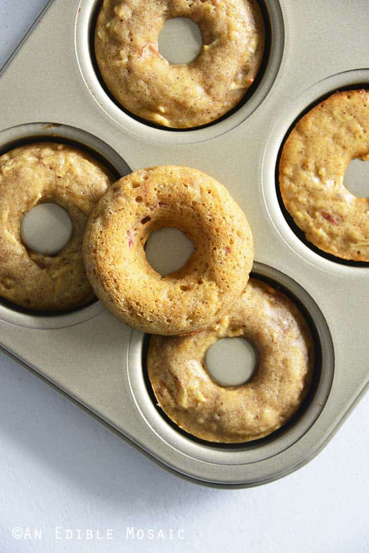 Apple Cider Doughnuts Baked in Donut Pan