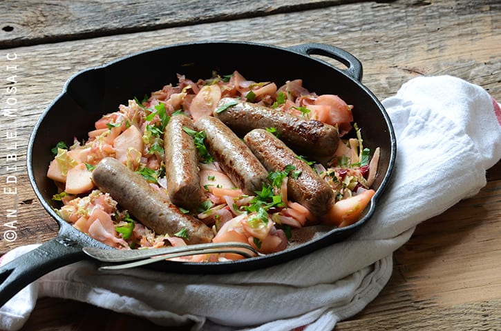 Chicken Sausage Skillet with Cabbage 4