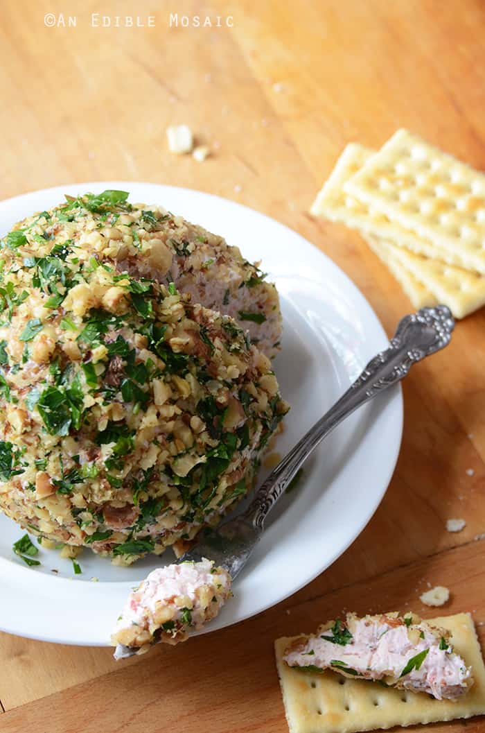 Cranberry-White Cheddar Cheese Ball with Fresh Rosemary 2