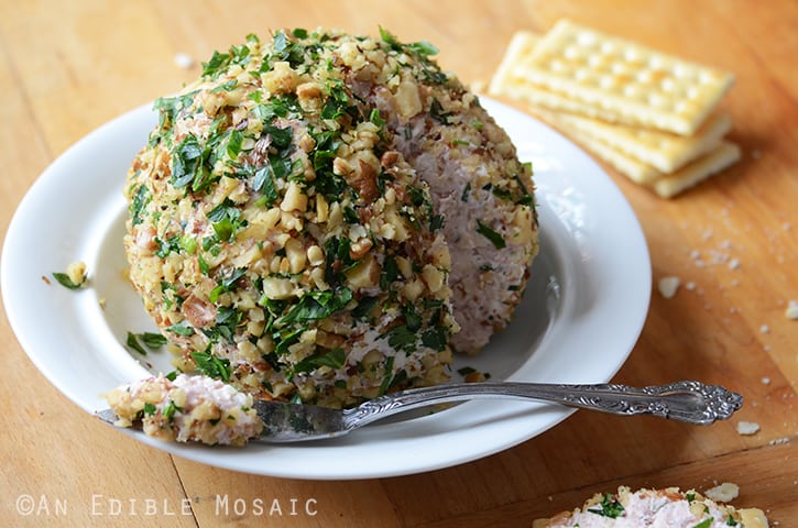 Cranberry-White Cheddar Cheese Ball with Fresh Rosemary 3