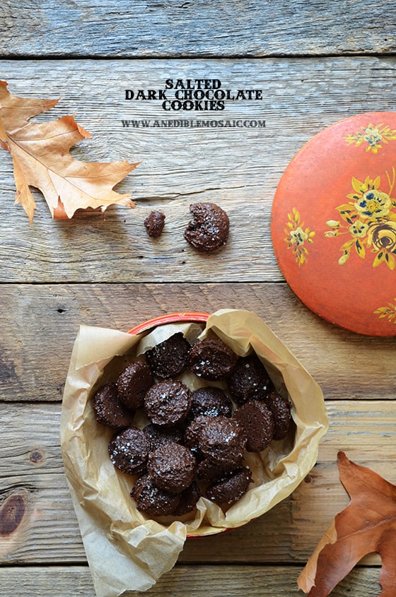 Salted Dark Chocolate Cookies {Grain-Free; Gluten-Free}