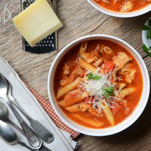 chicken parm soup recipe featured image