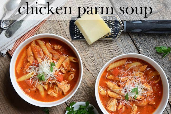 chicken parm soup with description