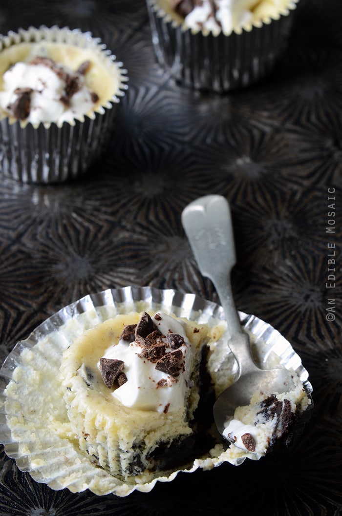 Individual Cookies and Cream Cheesecakes 3