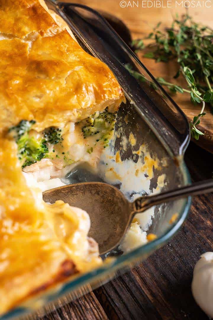 leftover thanksgiving turkey cheese puff pastry pie