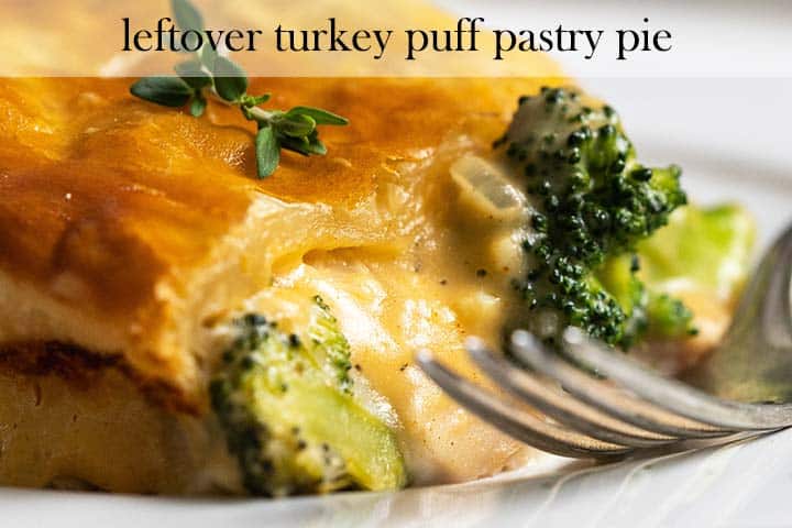 leftover turkey puff pastry pie with description