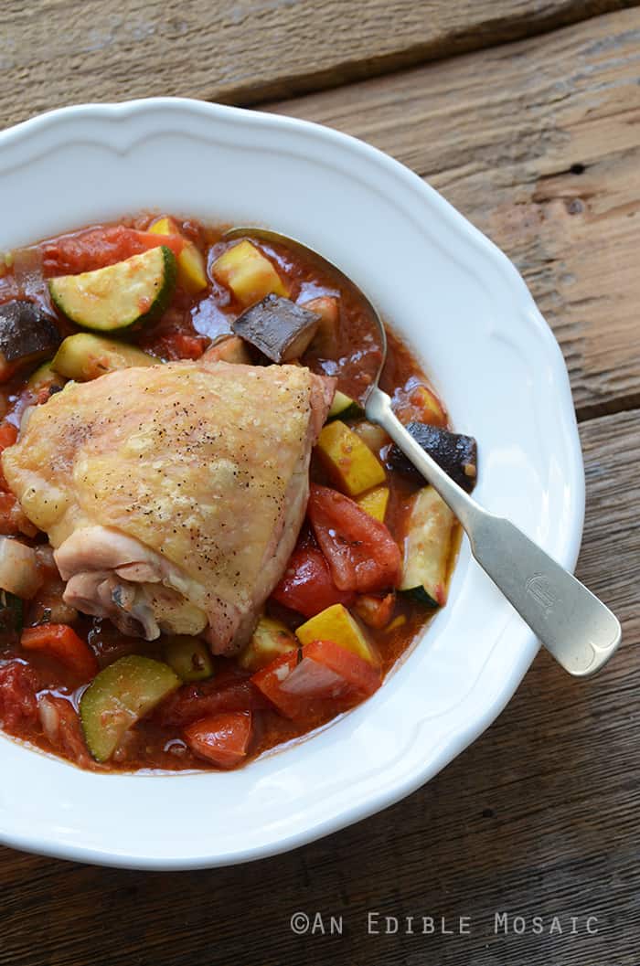Roast Chicken Ratatouille {Paleo} 2