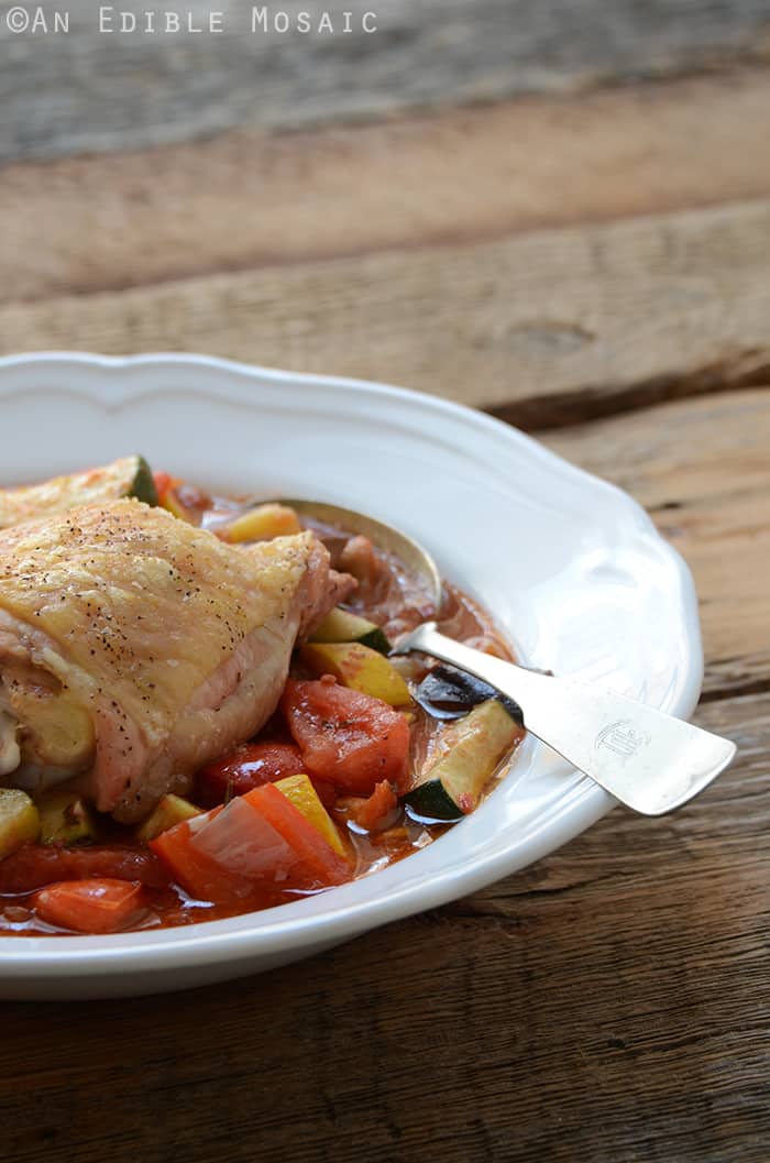 Roast Chicken Ratatouille {Paleo} 4