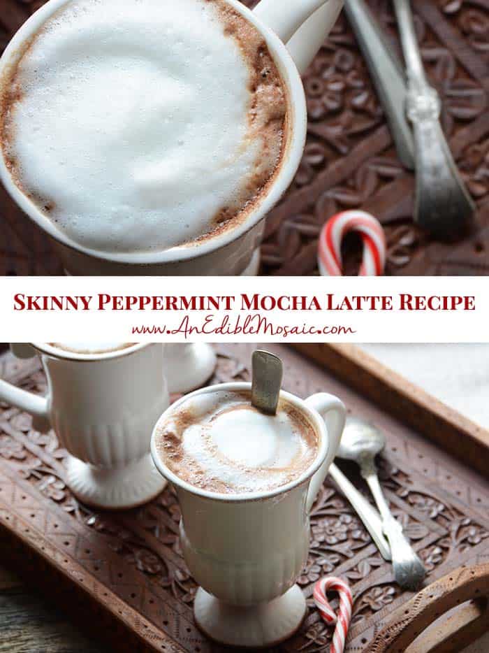 Skinny Peppermint Mocha Latte Recipe Pin