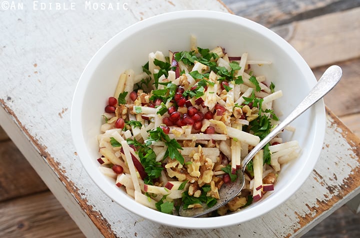 Jicama, Apple, and Pomegranate Salad with Raspberry-Dijon Vinaigrette 3