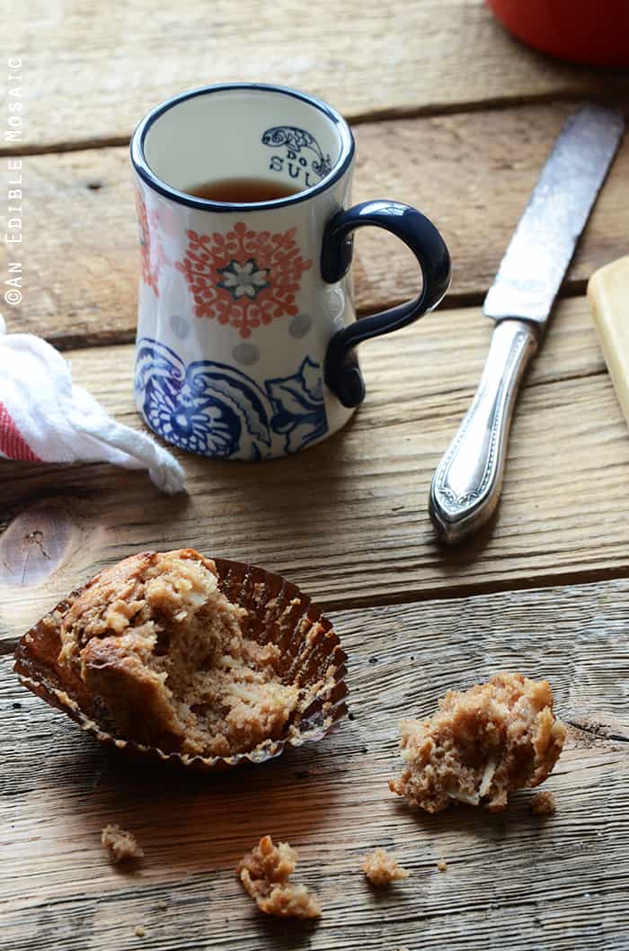 Whole Wheat Apple Cinnamon Sour Milk Muffins Recipe