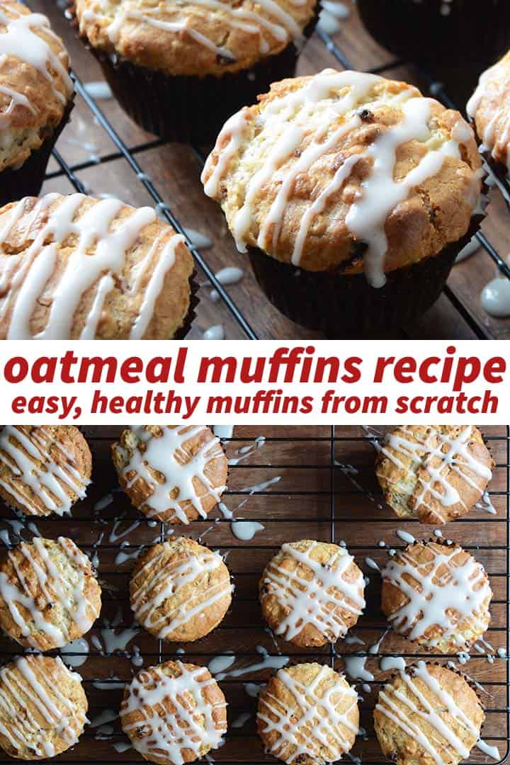 Oatmeal Muffins Recipe Pin