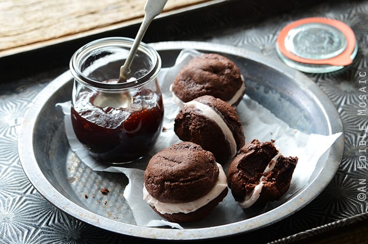 Small-Batch Fudgy Dark Chocolate Cookie Sandwiches with Raspberry Buttercream 5