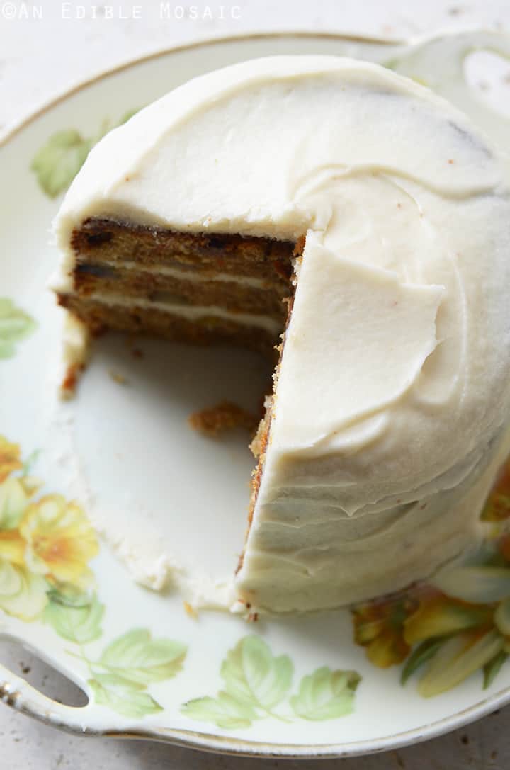 Carrot Cake with Maple Buttercream for Two