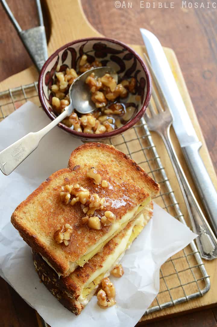 Caramelized Pineapple Grilled Cheese with Honeyed Walnuts 2