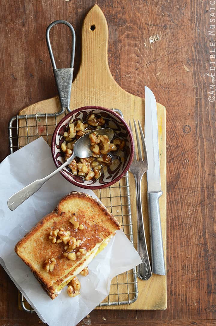 Caramelized Pineapple Grilled Cheese with Honeyed Walnuts 3