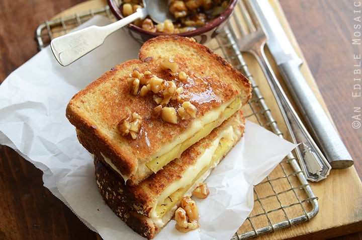 Caramelized Pineapple Grilled Cheese with Honeyed Walnuts 4