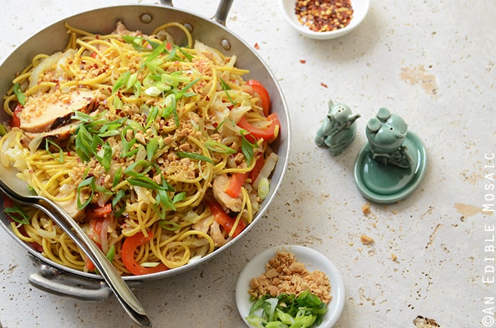 Thai-Inspired Soy Sauce Noodles with Vegetables and Chicken 4