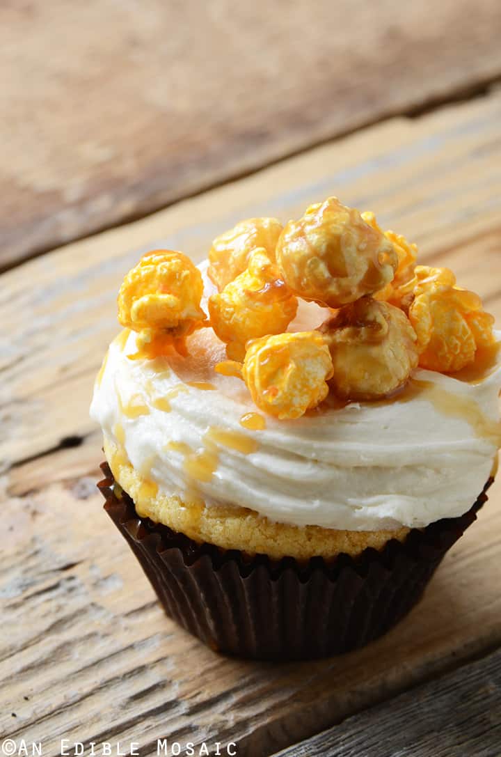 Cheddar-Caramel Chicago Mix Cupcakes