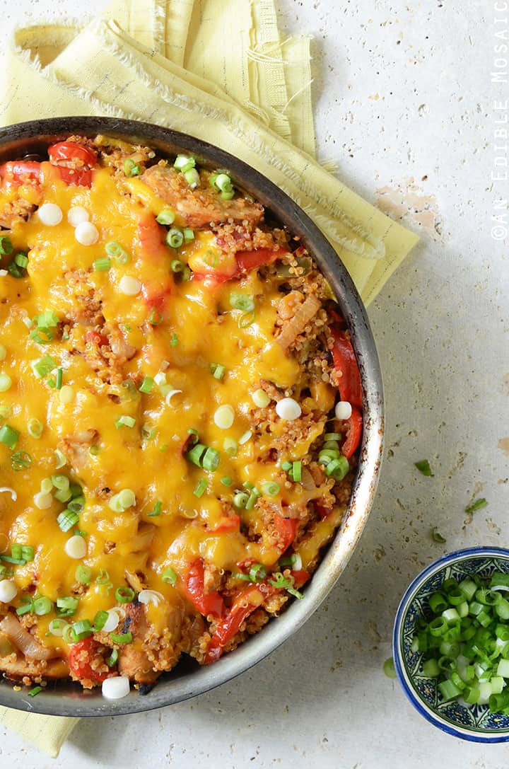 20-Minute Chicken Fajita Quinoa Dinner Skillet 2