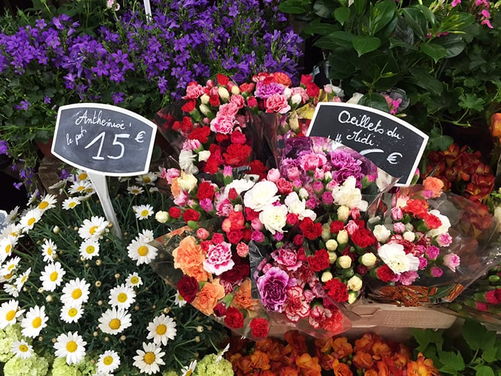 Flowers at Marche d'Aligre 1